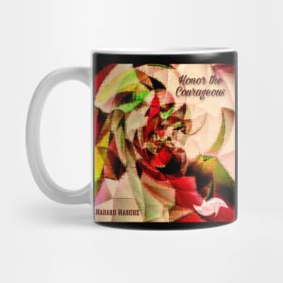 Honor the Courageous Album Cover Art Minimalist Square Designs Marako + Marcus The Anjo Project Band Mug